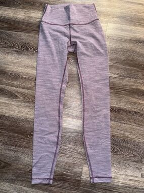 Lululemon Women's Leggings, Size 6, Purple striped